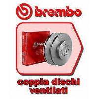COPPIA DISCHI FRENO BREMBO ANT FOR FIAT MULTIPLA BLUPOWER 1.6 16V