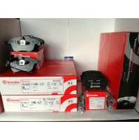 KIT DISCHIPATTINI FRENO ANT E POST BREMBO AUDI A48K2 B8 20TDI 105KW143CV