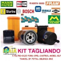 KIT TAGLIANDO FILTRI + 6 LITRI OLIO MOBIL ESP FORMUL 5W30 FOR BMW 118D E81-E87 KW105