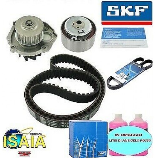 Kit distribuzione SKF pompa acqua e cinghia servizi per Fiat Punto Panda  1.2 1.4